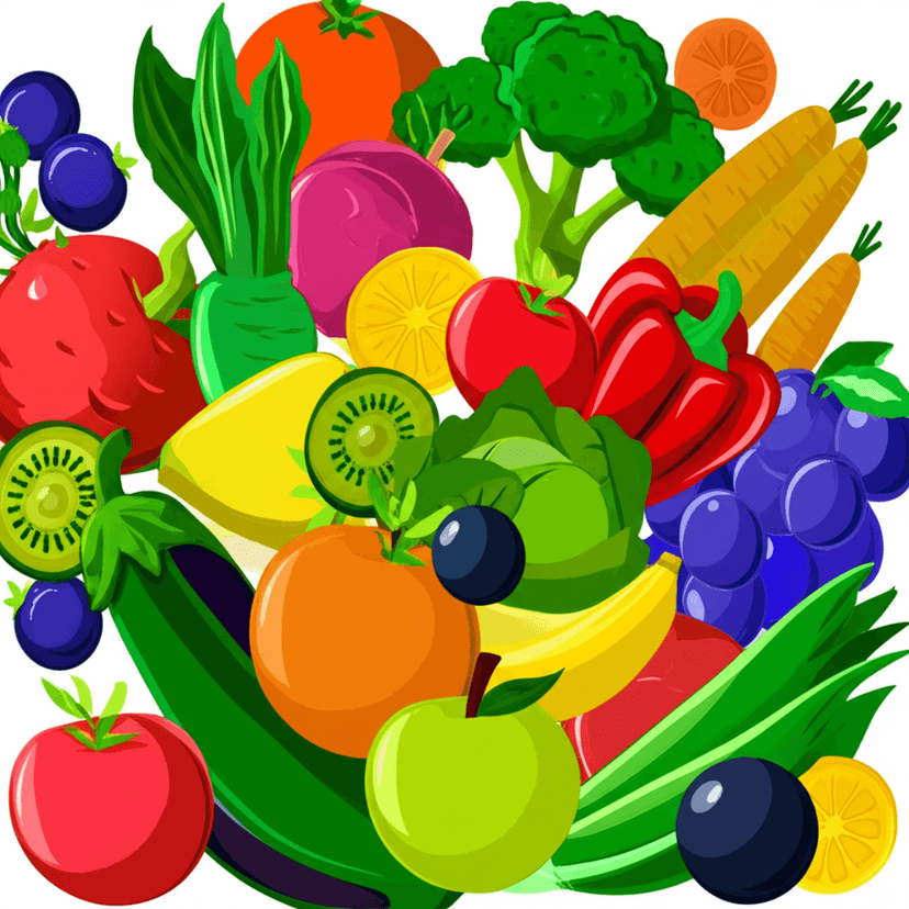 Healthy food illustration